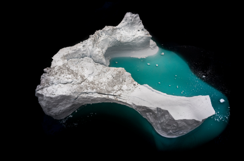 Floating iceberg in Eriksfjord, Greenland